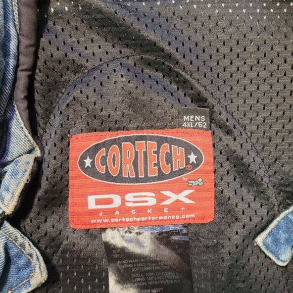 Cortech Motorcycle Jacket Mens Medium Denim Jean Armored DSX 4XL - Picture 4 of 7